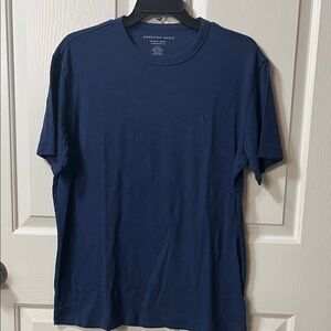 American Eagle Outfitters Men's Deep Blue Tee